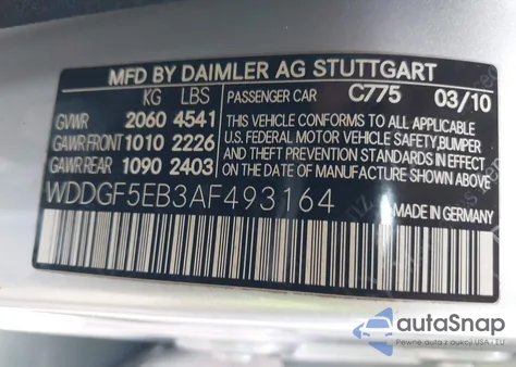 2010 Mercedes-Benz C 300 Luxury/Sport from USA, damaged, VIN WDDGF5EB3AF493164